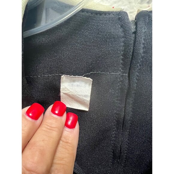 Vintage 60s Mod Mini Dress W/ Striped Skirt & Cream Collar - Picture 3 of 5